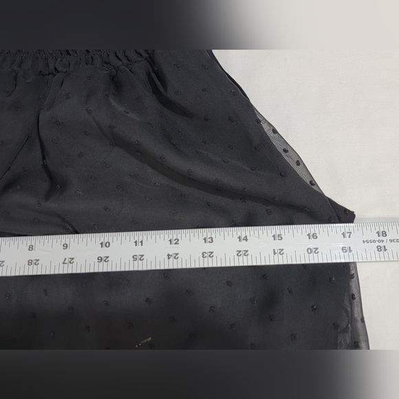 ELLE Swiss Dot Halter Dress Size XS Sleeveless Shift - Picture 3 of 10